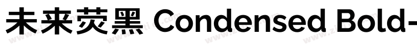 未来荧黑 Condensed Bold字体转换